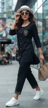 Ff Rayon With Heavy Work Designer Co Ord Set